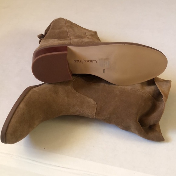 SOLE SOCIETY SUEDE LEATHER BOOTS/NWOT - Picture 17 of 17